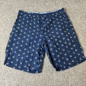 Polo Ralph Lauren Classic Fit 9" Shorts Marlin Print Blue Size NWT